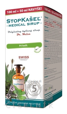 STOPKASEL SIRUP MEDICAL 150 ML 150ML PRI KASLI, 100+50 ML NAVYSE (150 ML)