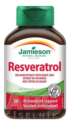 JAMIESON RESVERATROL 50 MG KAPSULY 1X30 KS