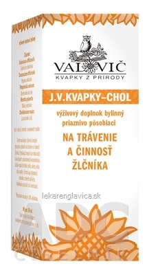 VALOVIC KVAPKY - CHOL NA TRÁVENIE A ČINNOSŤ ŽLČNÍKA 1X50 ML