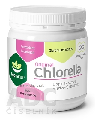 TOPNATUR CHLORELLA ORIGINAL TABLETY                      1X750 KS