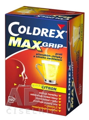 COLDREX MAXGRIP LEMON 1X10 VRECÚŠOK