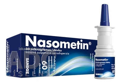 NASOMETIN 50 MIKROGRAMOV/DAVKU AER NAU 1X10 G/60 DAVOK (FL.HDPE S ROZPRASOVACOM)