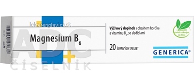GENERICA MAGNESIUM B6 SUMIVE TABLETY 1X20 KS