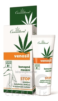 CANNADERM VENOSIL KONOPNÉ MAZANIE GÉL NA UNAVNÉ NOHY 1X100 ML