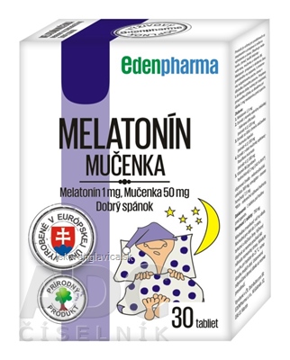 EDENPHARMA MELATONÍN MUČENKA TABLETY 1X30 KS