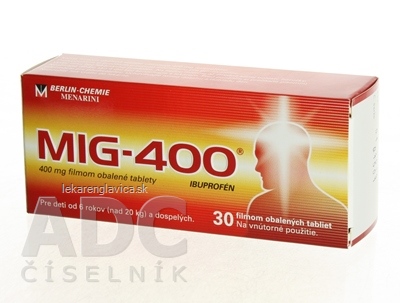 MIG-400 TABLETY 400 MG 1X30 KS