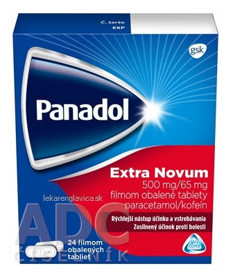 PANADOL EXTRA NOVUM TBL FLM 24X500 MG/65 MG (BLIS.PVC/AL+AL/PET FOLIA)