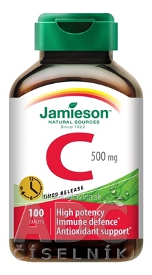 JAMIESON C VIT 500 MG S POSTUPNYM UVOLNOVANIM TABLETY 1X100 KS