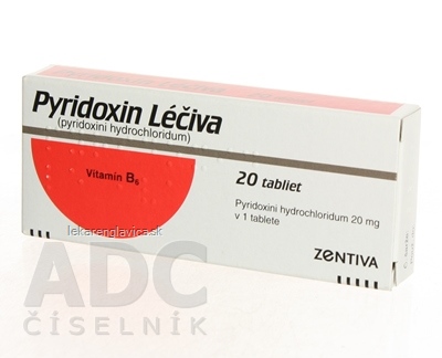 PYRIDOXIN LÉČIVA TBL 20 MG (BLIS. PVC/AL) 1X20 KS