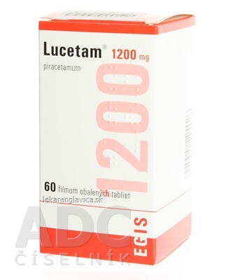 LUCETAM 1200 MG TABLETY 1X60 KS