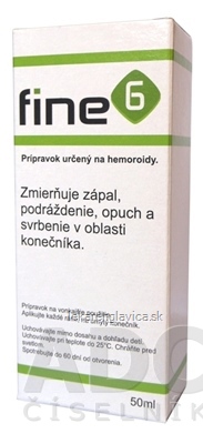 FINE6 OLEJ NA HEMOROIDY 1X50 ML