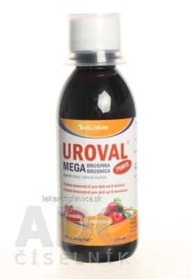 VALOSUN UROVAL MEGA BRUSNICA FORTE SIRUP 1X200 ML