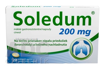 SOLEDUM 200 MG MAKKE GASTROREZISTENTNE KAPSULY CPS ENM 20X200 MG (BLIS.PVC/PVDC/AL)