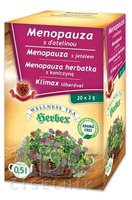 HERBEX MENOPAUZA S ĎATELINOU BYLINNÝ ČAJ (WELLNESS TEA) 20X3 G (60 G)