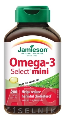 JAMIESON OMEGA-3 SELECT MINI KAPSULY 1X200 KS