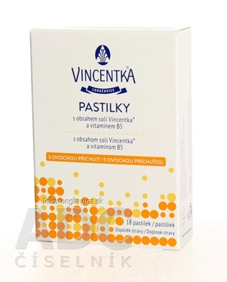 VINCENTKA PASTILKY OVOCNÉ 1X18 KS