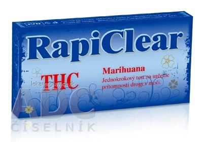 RAPICLEAR MARIHUANA TEST DROGOVÝ NA SAMODIAGNOSTIKU 1X1 KS