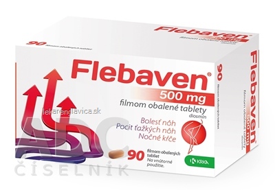 FLEBAVEN 500 MG FILMOM OBALENE TABLETY TBL FLM 90X500 MG (BLIS.PVC/PVDC/AL)