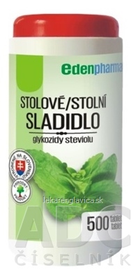 EDENPHARMA STOLOVE SLADIDLO-STEVIA               TABLETY 1X500 KS