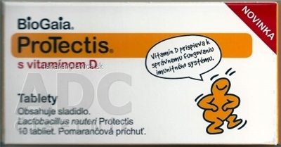 BIOGAIA PROTECTIS S VIT.D TABLETY 1X10 (POMARANCOVA PRICHUT)