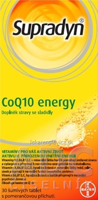 SUPRADYN COQ10 ENERGY                              30KS SUMIVE TABLETY S POMARANCOVOU PRICHUTOU 1X30 