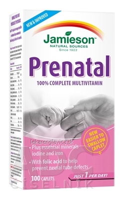 JAMIESON PRENATAL MULTIVITAMÍN TABLETY 1X100 KS