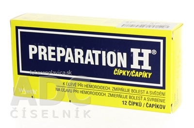 PREPARATION H  čapíky 1X12 KS