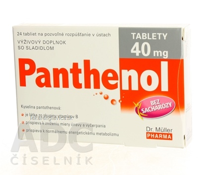 DR. MÜLLER PANTHENOL 40 MG TABLETY 1X24 KS