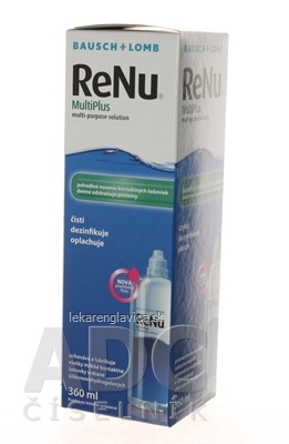 RENU MULTIPLUS 360ML 1X360ML, 360ML ROZTOK NA KONTAKTNE SOSOVKY (MODRY) 1X360 ML