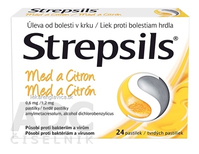 STREPSILS MED A CITRÓN PASTILKY 1X24 KS