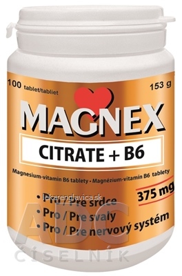 MAGNEX CITRATE + B6                     1X100 KS