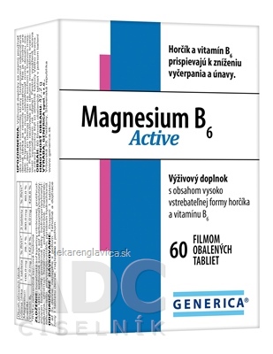 GENERICA MAGNESIUM B6 ACTIVE                       60KS TBL 1X60 KS