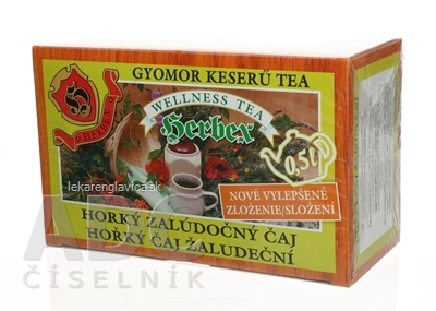 HERBEX HORKY ŽALUDOČNÝ ČAJ BYLINNÝ 20X3 G (60 G)