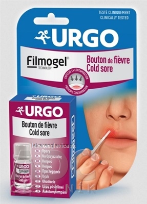 URGO HERPES FILMOGEL 3ML NOVY 3ML TEKUTY FILMOTVORNY GEL NA OSETRENIE HERPESU NA