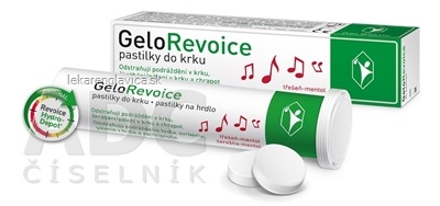 GELOREVOICE 20KS PASTILKY NA HRDLO, CERESNA MENTOL 1X20 KS