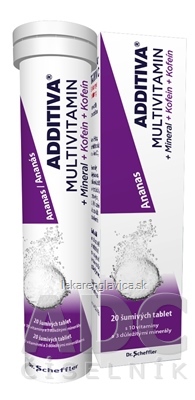 ADDITIVA MULTIVITAMÍN + MINERÁL + KOFEIN SUMIVE TABLETY 1X20 KS