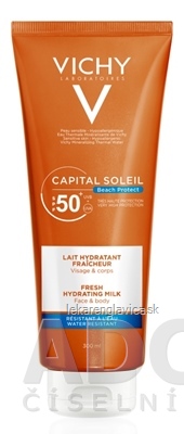 VICHY CAPITAL SOLEIL BEACH PROTECT MILK SPF 50+ 200ML