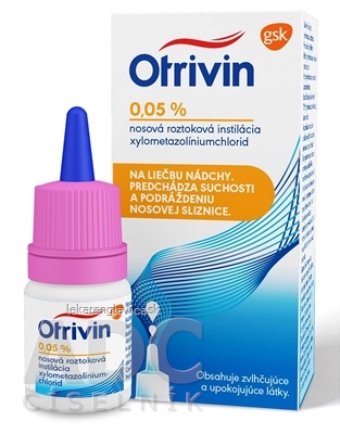 OTRIVIN 0,05 %  nosové kvapky 0,5 MG/10 ML