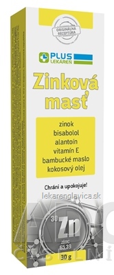 PLUS LEKÁREŇ ZINKOVÁ MASŤ                          1X30 G