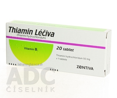 THIAMIN LÉČIVA TABELTY 1X20 KS