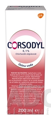 CORSODYL 0,1% ROZTOK 1X200 ML