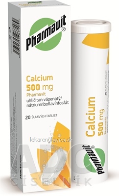 CALCIUM 500 MG PHARMAVIT ŠUMIVÉ TABLETY  20x500 MG