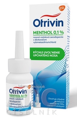 OTRIVIN MENTHOL 0,1% Nosový sprej 1X10 ML
