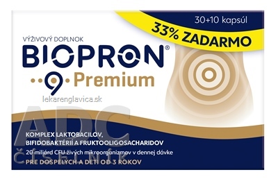 BIOPRON 9 PREMIUM                                  40KS CPS 30+10 (33% ZADARMO) (40 KS)
