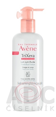 AVE TRIXERA NUTRITION LAIT NUTRI-FLUIDE 400ML NUTRI-FLUID MLIEKO NA TVAR A TELO 1X400 ML