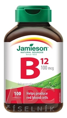 JAMIESON VITAMÍN B12 100 µG TABLETY 1X100 KS