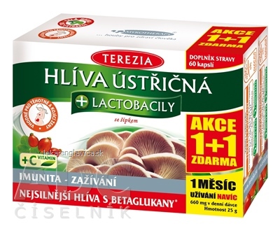 TEREZIA COMPANY HLIVA USTRICOVITÁ+LACTOBACILY  KAPSULY 1X120 KS