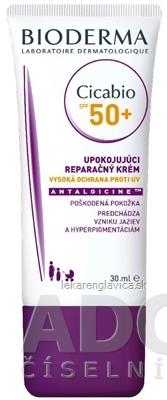 BIOD CICABIO KREM SPF 50+                      30ML UPOKOJUJUCI, REPARACNY 1X30 ML