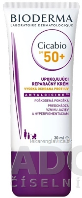 BIODERMA CICABIO KREM SPF 50+                      30ML UPOKOJUJUCI, REPARACNY 1X30 ML