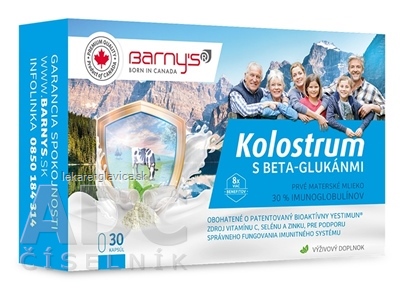 BARNYS KOLOSTRUM S BETA-GLUKANMI + DARCEK         1SET CPS 1X30 KS + DARCEK 1KS, 1X1 SET